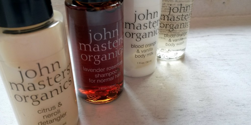 john masters organics citrus & neroli detangler | john masters organics lavender rosemary shampoo | john masters organics blood orange & vanilla body wash & milk
