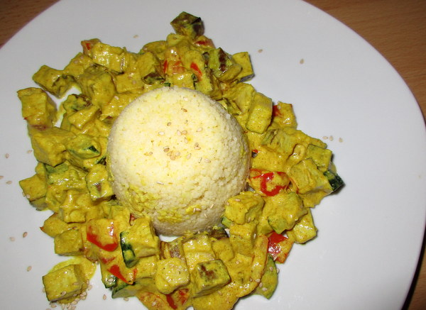 Rezept für veganes Curry | Kokos Curry | Cous Cous