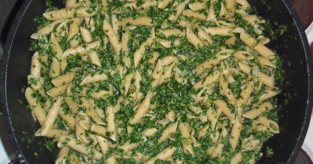 Rezept für vegane Spinatnudeln | Vegane Pasta
