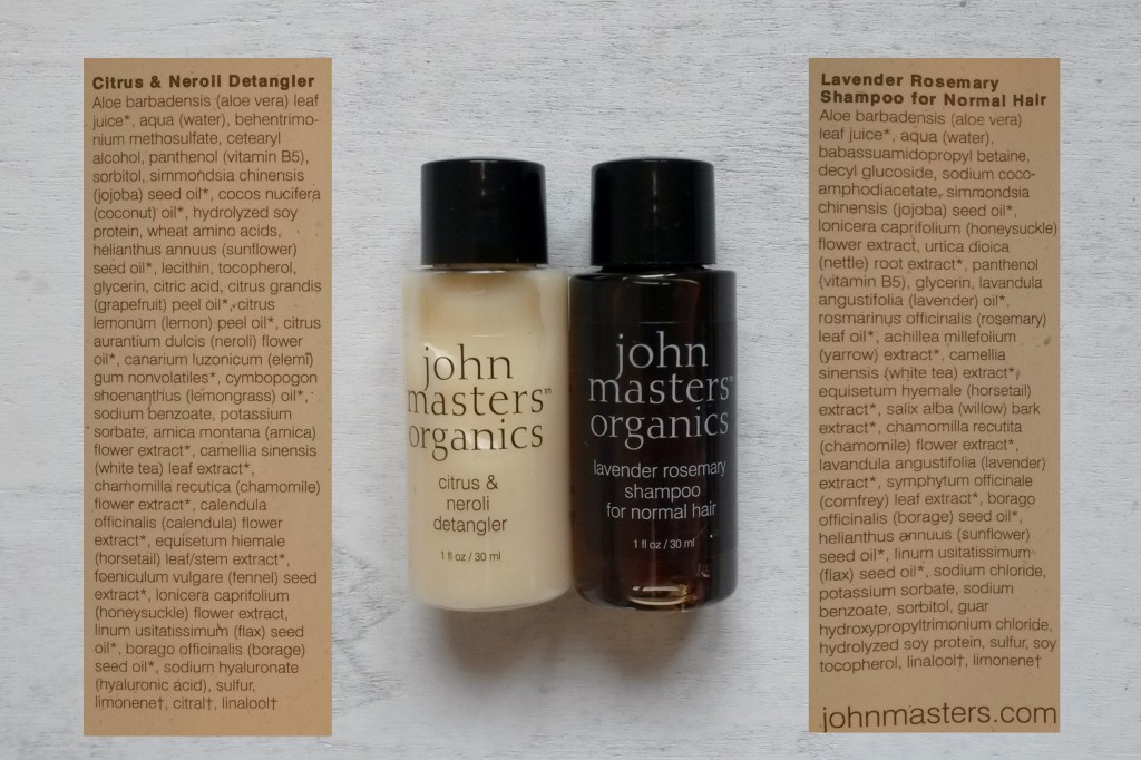 john masters organics citrus & neroli detangler | john masters organics lavender rosemary shampoo | inhaltsstoffe