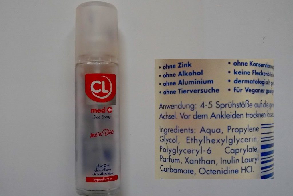 CL med Deo Spray mein Deo Erfahrungsbericht | Deo ohne Aluminium